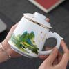 Ceramic water cup mug Mid-Autumn Festival National Day activities Guochao office tea cup
