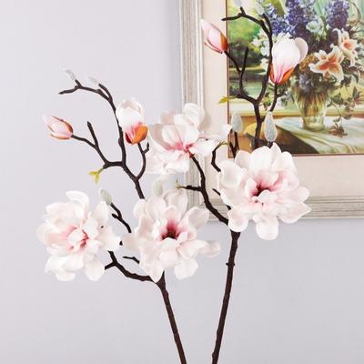 Real Touch Artificial Magnolia Flower Handmade Realistic Faux Magnolia Branch EVA Artificial Orchid Flowers
