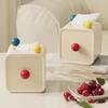 Retro Dark Green Plastic Tissue Box