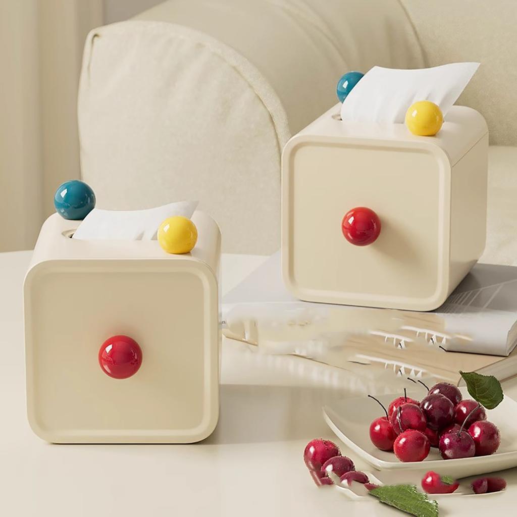 Retro Dark Green Plastic Tissue Box