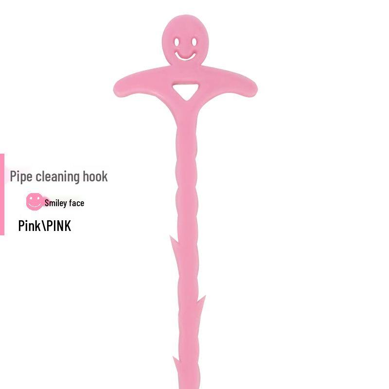 D-Shaped Smiley Face Kitchen & Toilet Unclogging Hook
