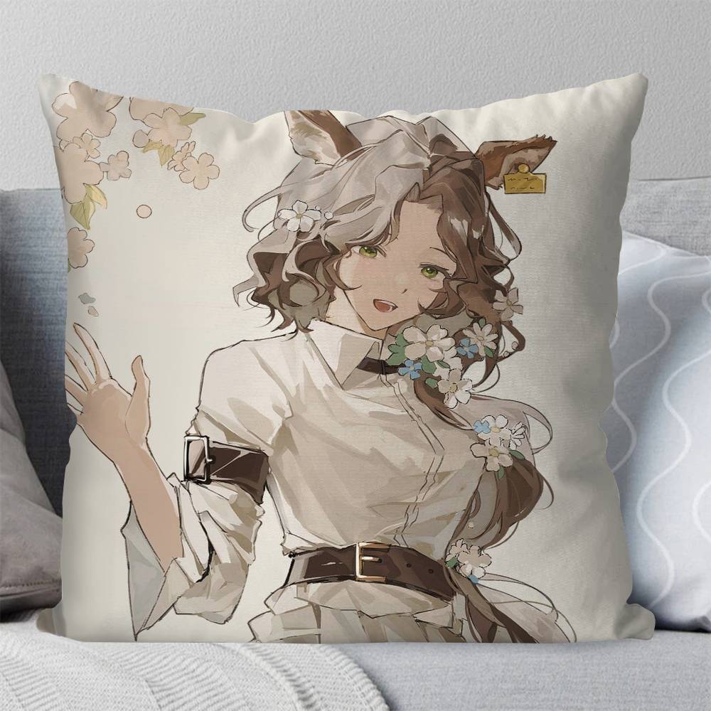Jessica Anime RReverse Pillow Case Fashion Square Pillowcase Bedroom Sofa Room Ins Decoration Leisure