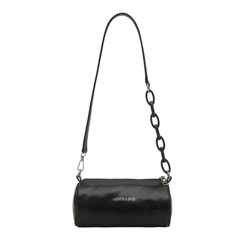 Chain round simple bag atmospheric versatile foreign style messenger bag women's 2025 new trendy niche shoulder bag trendy bag