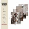 ETVISO Dachshund Bathroom Decor Set of 4, Funny Cute Bathroom Dachshund Dog Wall Art for Home (8x10 Unframed)