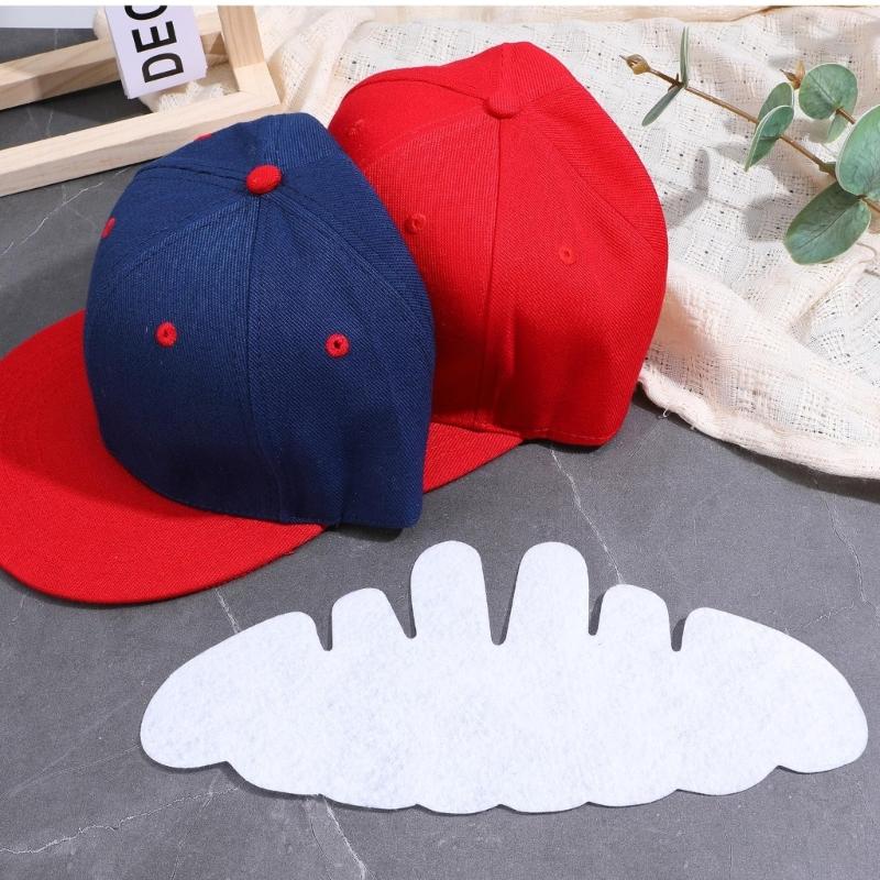 Pack of 10 Infant Adults Baseball Cap Sweat Absorbing Inserts Felt Fabric Gentle On Skin Easy To Clean