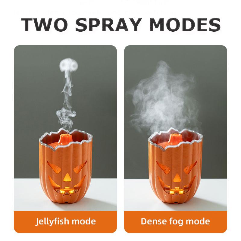 Xiaomi Pumpkin Air Humidifier, 7 Color LED, 2-8H Timer, Quiet Cool Mist, Aroma Essential Oil Diffuser, Halloween Style Home Decor
