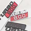 3D ABS Car Fender Side Badge Sticker Logo BITURBO 800 Emblem Decals For Mercedes Benz AMG Brabus Auto Letters Accessories