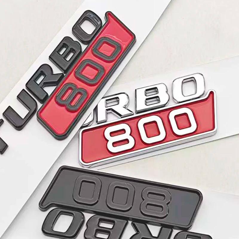 3D ABS Car Fender Side Badge Sticker Logo BITURBO 800 Emblem Decals For Mercedes Benz AMG Brabus Auto Letters Accessories