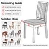 1/2/4/6 Pieces Leaf Jacquard Chair Seat Cover Scratch Resistant Soft Stretch Dust Cover