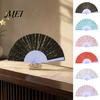 Plastic Hand Fans Chinese Style Butterfly Folding Fan, Ribs Decorative Handheld Women Portable Summer Cooling Party Favors for Men Hanfu Accessories