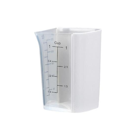 Silikon Messbecher Doppelskala Backen Kochen Messbecher Flexibler Ausguss Komfortgriff Mikrowellen- & Spülmaschinenfest Küchenwerkzeuge