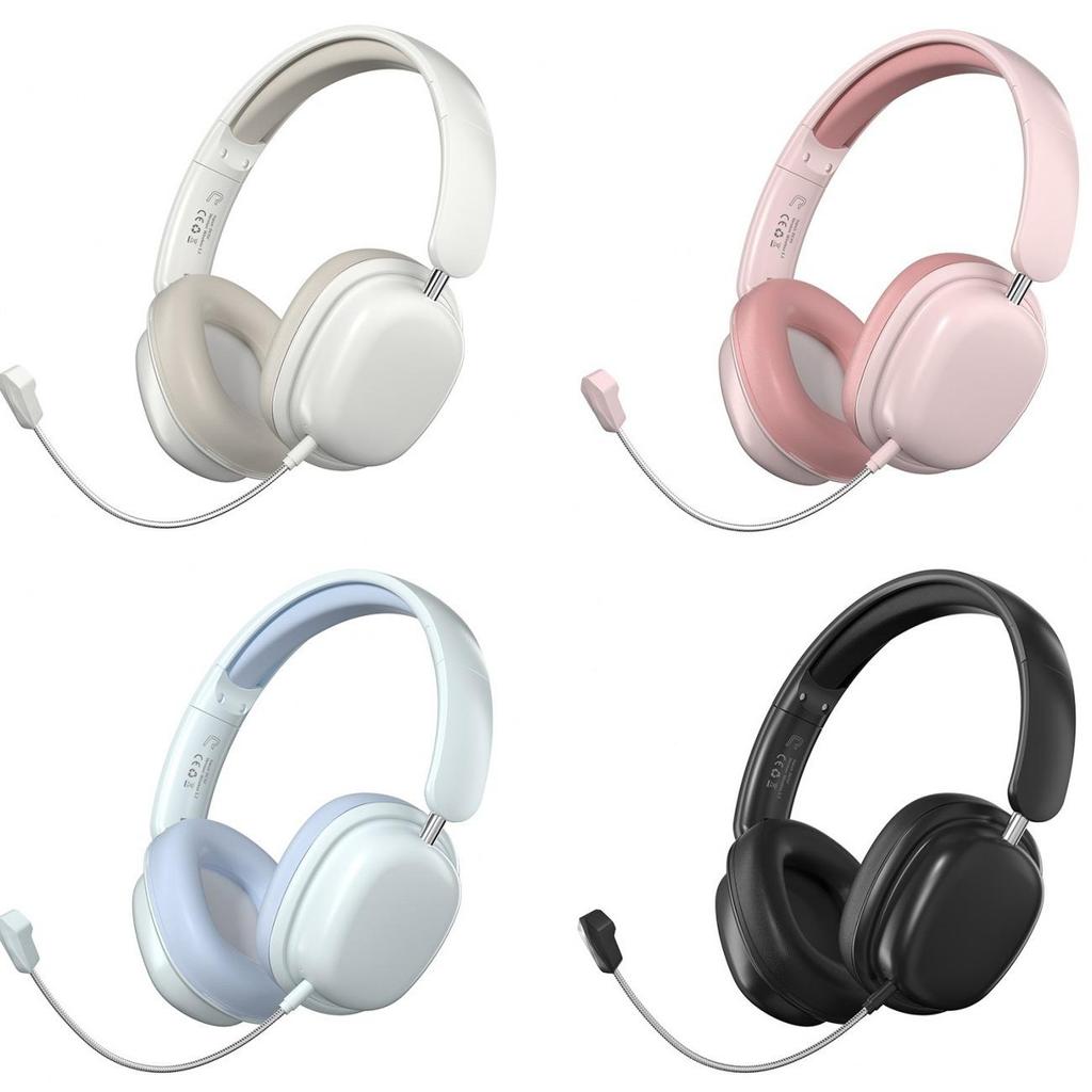 Wireless Bluetooth Gaming Headphones with Detachable Microphone