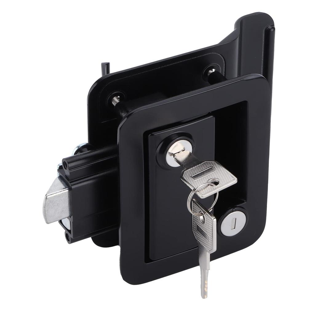 Camper Door Lock, Metal Camping Card Alatch Handle Zinc Alloy RV Door Lock Replacement