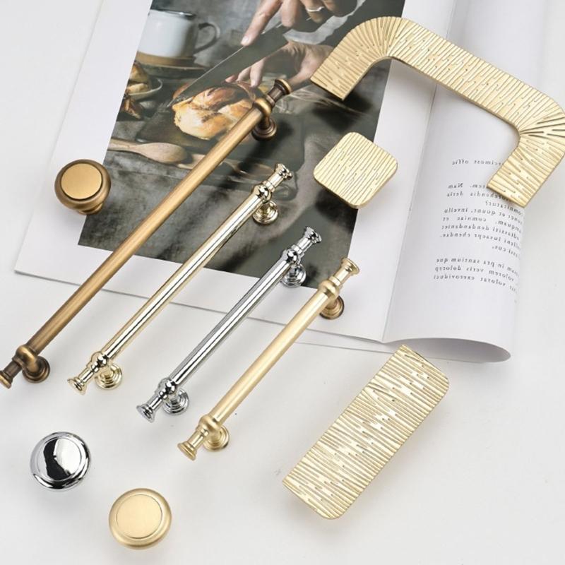 1pair Drawer Pulls Zincs Alloy Dressers Knob Cupboard Handle Unique Furniture Handle Bedsides Cabinet Pull Hardware