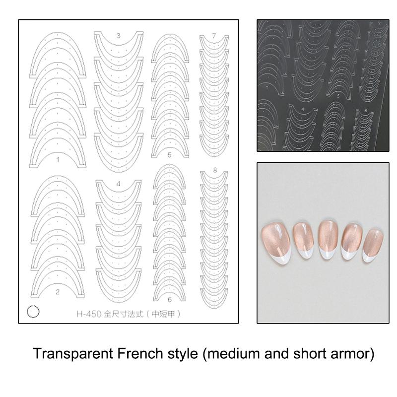 Flocon de neige creux transparent Feux d'artifice Cheval Autocollants pour ongles Pochoir aérographe Année du Cheval Série Nouvel An Décoration Autocollant pour ongles