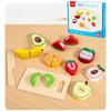 Children's Toys, Wooden Imitation, Vegetable and Fruit Cutting Set, Baby Kitchen, Educational Early Education, Pretend Play Toys