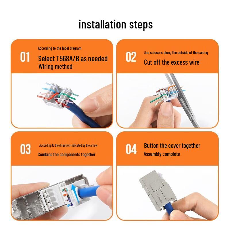 UGREEN Cat6 Tool-Free RJ45 Network Module