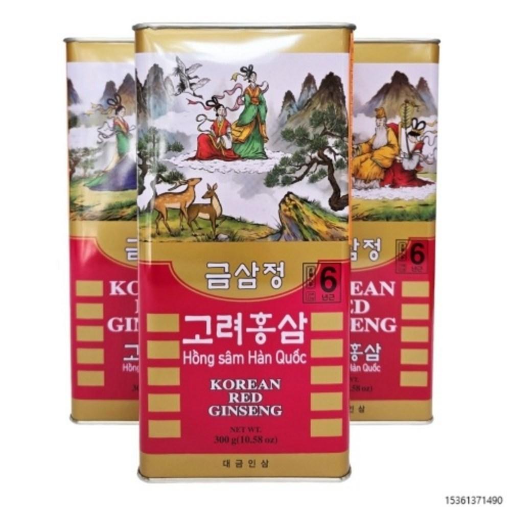 Goryeo Red Ginseng, Dried Red Ginseng, 6-Year-Old Medium-Sized Pieces, 21-30 Roots, Geumsan Red Ginseng, Dried Red Ginseng | 300g 2 pcs