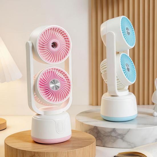 Misting Cooling Fan, Portable USB Handheld Fan with Water Spray, Desktop Mini Fan for Office Home, Personal Humidifier