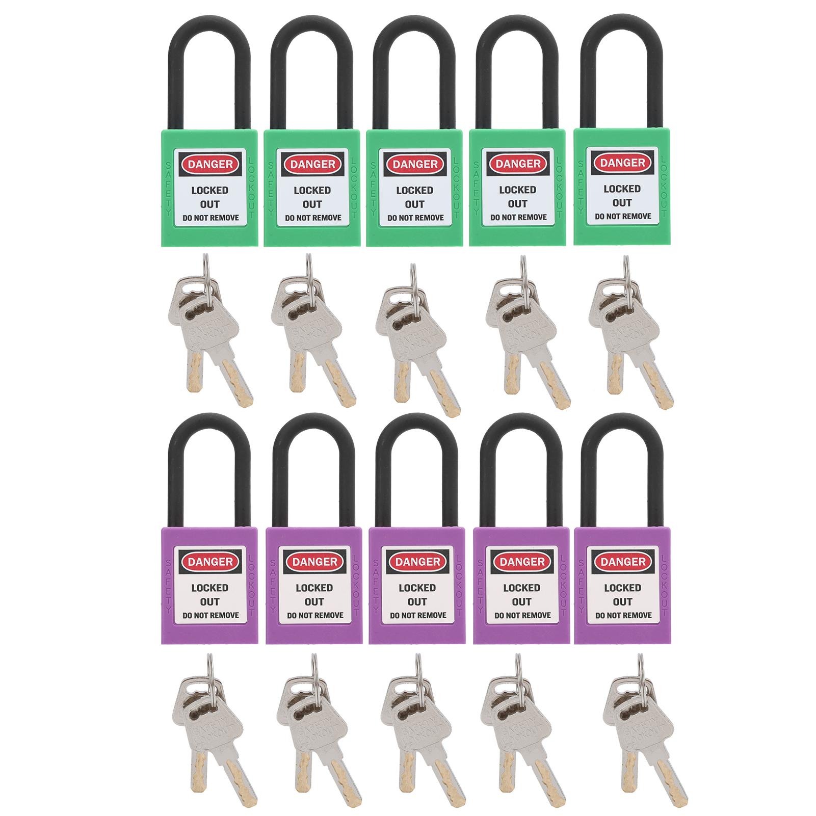 

5Set 38mm/1.5in Safety Lockout Engineering Insulation Skid Resistance for Factories Construction Sit