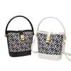 Textured Portable Bucket Bag Women's 2025 New Trendy Fashion Versatile Commuter Large Capacity Shoulder Bag Messenger Bag Women