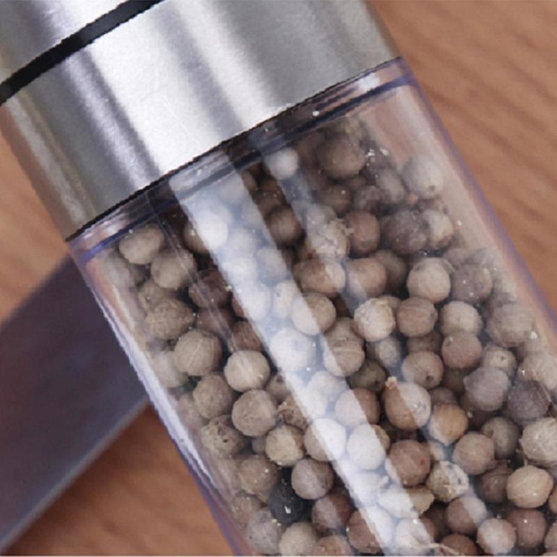 Macinasale Manuale In Acciaio Inox Con Macinatura Regolabile - Perfetto Per Pepe, Sale Grosso E Spezie - Design Elegante Da Cucina