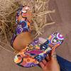 South East Asia 2025 flat bottom large size printing famous style cool slippers summer new set toe Roman style foreign trade slippers