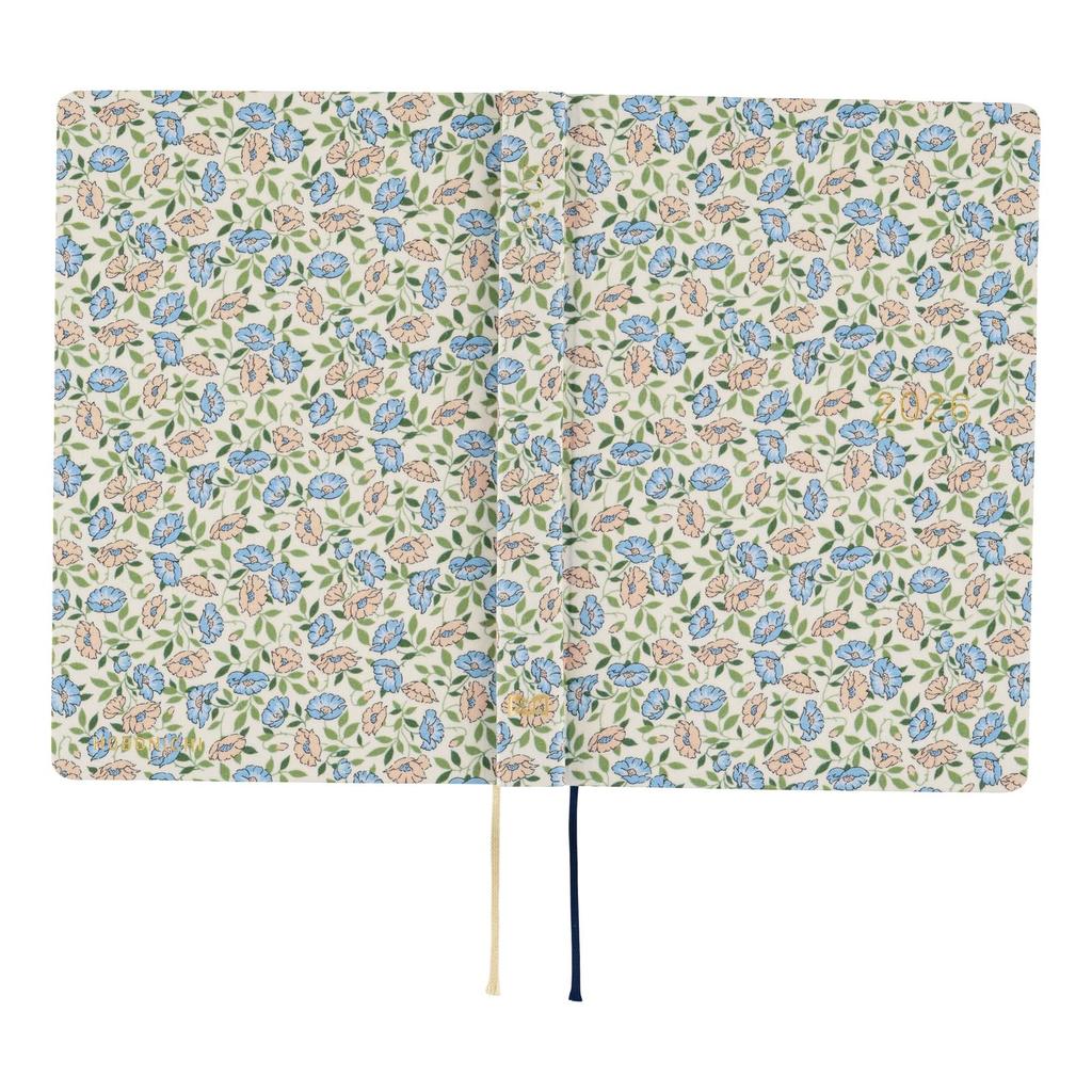 Hobonichi Techo 2026 HON Englische Ausgabe LIBERTY Kiora Seite Pro STOFFE/Sasha [A6/1 Tag/Januar/Montagsstart]