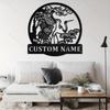 Customizable Red Crowned Crane Metal Sign, Hot Sale for Home Garden Door Outdoor Kitchen Decor