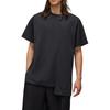 Y-3 Solid Color Round Neck Drop Shoulder Loose T-Shirt Unisex Tops Black JN4945