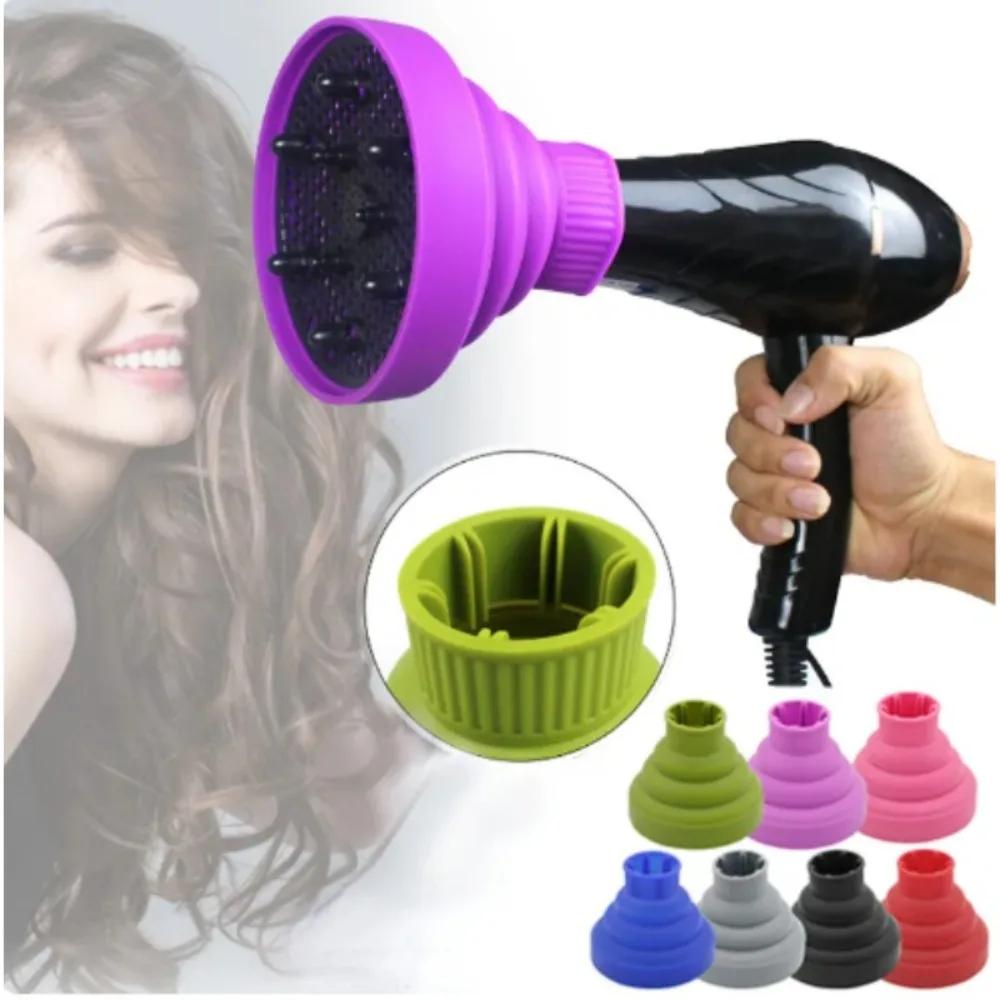 1 Stück Silikon Haartrockner Diffusor Abdeckung Faltbar Temperaturbeständig Haartrockner Lockig Trocknen Fön Haarstyling Zubehör