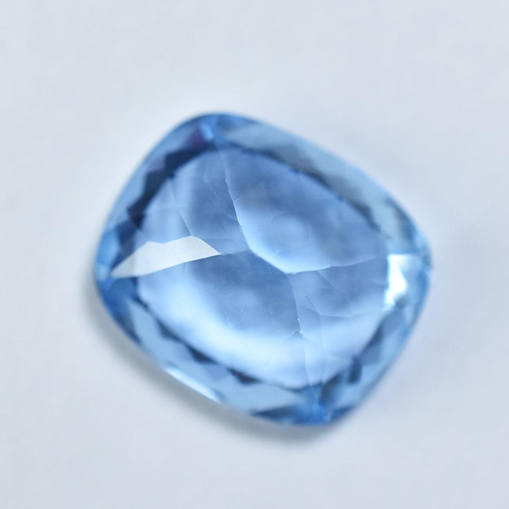 Blue Sapphire Loose Gemstone Superb 10.7 Ct Cushion Cut September Birthstone for Gem Collections