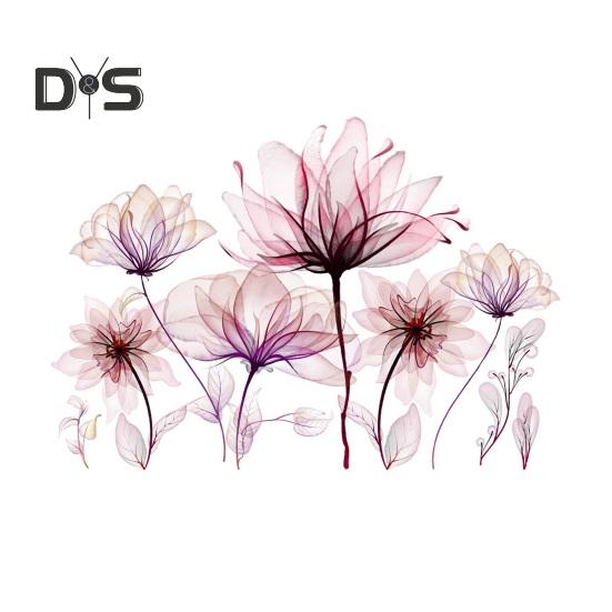 

Розовый цветок наклейка на унитаз Съемная самоклеящаяся водонепроницаемая ПВХ гостиная настенная живопись ванная комната украшение на крышку унитаза Stickers