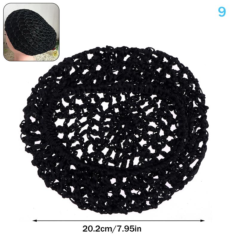 Mesh Crochet Hair Net For Women Invisible Bun Cover Hair Net Ballet Dance Skating Stretchable Hairnet Work Hair Accessories