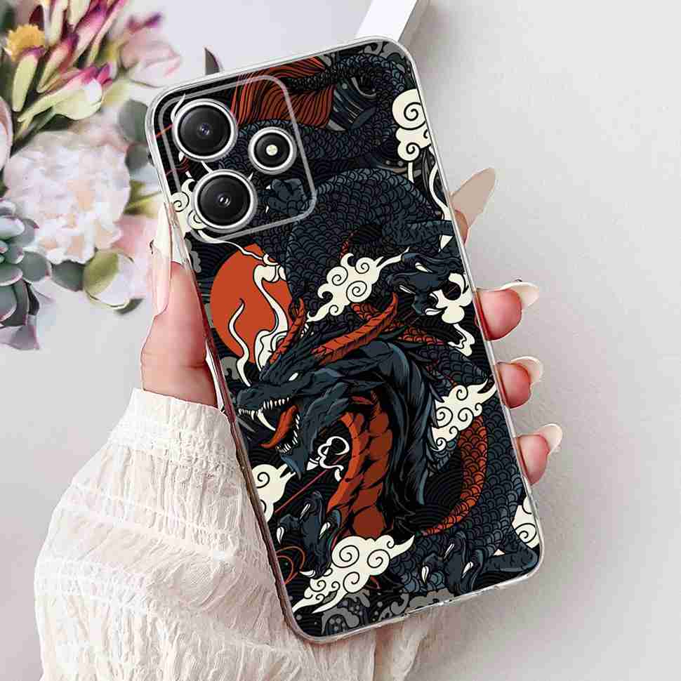 For Xiaomi Redmi Note 12R 5G Case Summer Little Daisy Lemon Soft Silicone TPU Cases For Redmi Note12R NOTE12R 23076RA4BC Shell