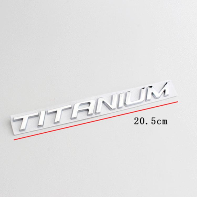 Titanium Car Sticker for New Edge Explorer: High-End Decorative Tail Badge