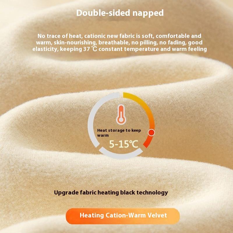 Autumn and Winter Non-marking Women's Men's Thermal Underwear Set of Thickened Qiu Yi Qiu Pants De Velvet Winter Bottoming Shirt