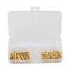 4 0mm Brass Male Female Wire Terminals Connector 120PCS For Motorcycle Car Boats With Insulated Covers In Storage Box