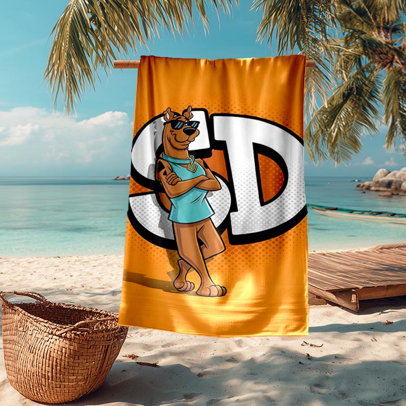 Ultra-Soft Beach Towel with Scooby-Doo Theme,Ideal for Pool - Camping, Diving - Perfect Travel Essential, Vibrant Beach Towel.