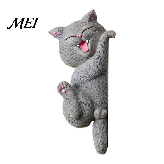Cubierta de Interruptor de Luz de Gato Pegatina 3D, Placa de Pared Decorativa de Resina, Pegatinas Decorativas de Animales Lindos, Decoraciones Peel And Stick para el Hogar Dormitorio