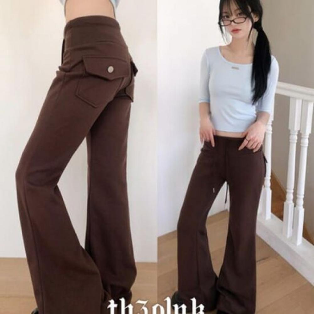 The Pink Women S Rahit Banding Back Pocket Bootcut Training pantS