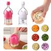 1PC Home Kitchen Manual Food Chopper, No Need for Electricity, Stainless Steel Double-sided Blade, Easy To Disassemble and Clean