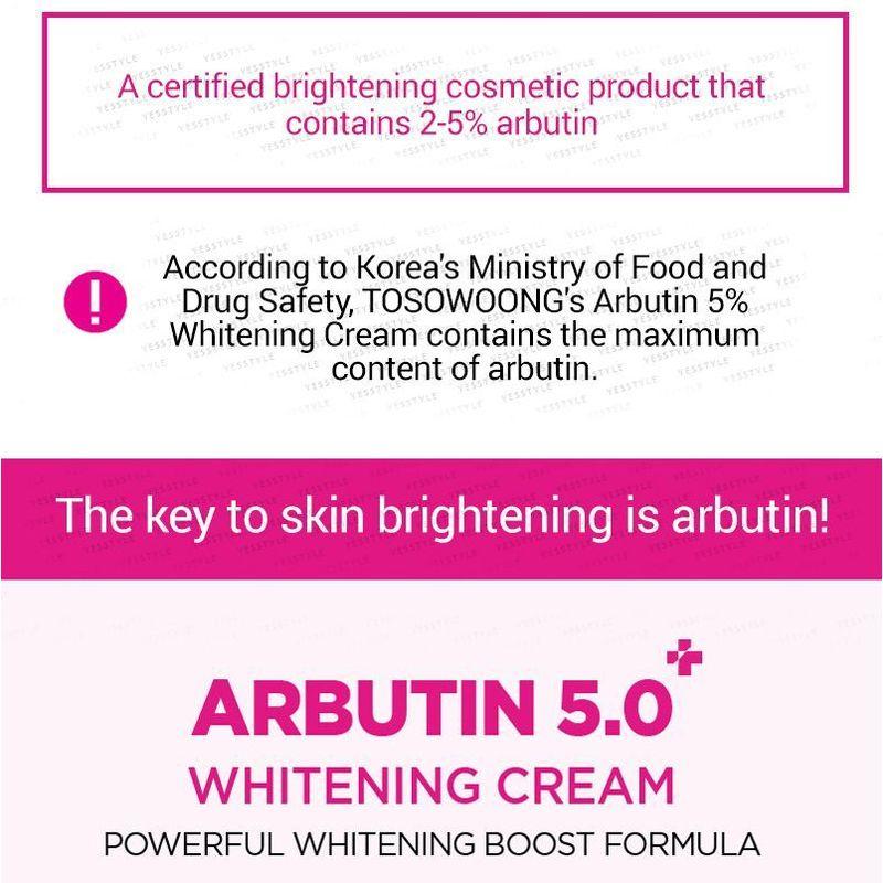 TOSOWOONG Arbutin 5% Whitening Cream