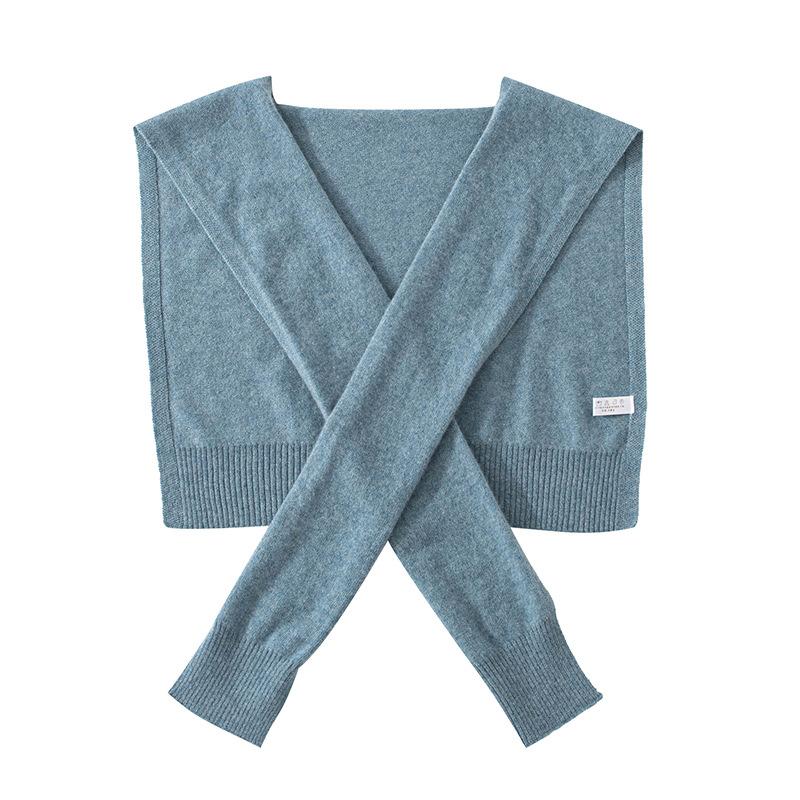Four Seasons Cashmere Knitted Shawl Premium Sensing Shoulder and Neck Multifunctional Knotted Versatile Scarf
