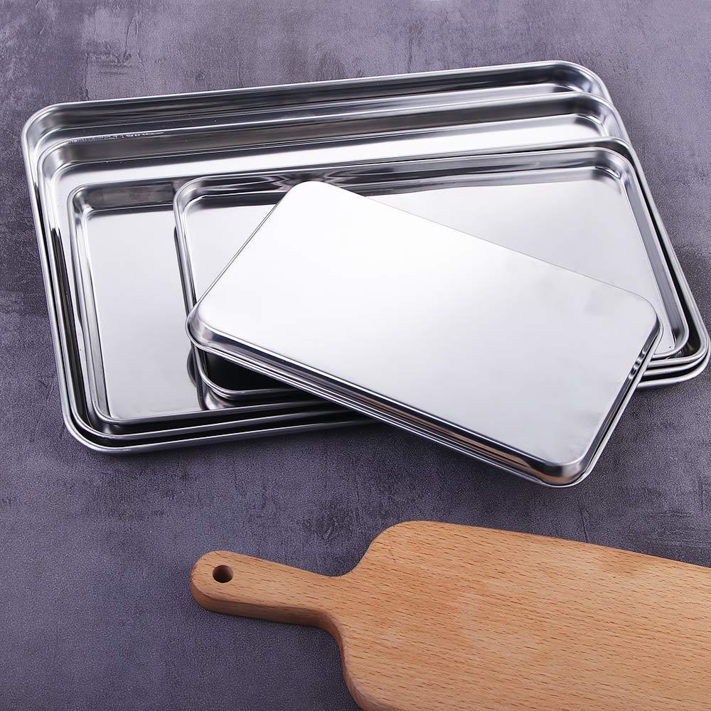 For Toaster Oven Heavy Duty Sturdy Anti-rust Rectangle Cake Dish Baking Tray Cookie Sheets Loaf Pan