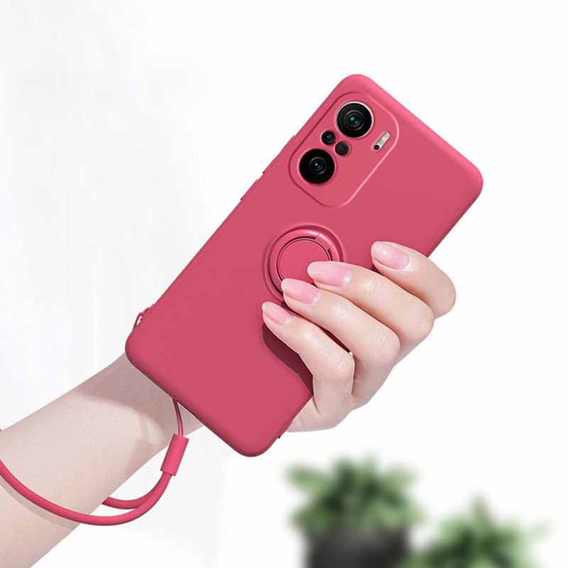 Pouzdro pro Xiaomi Redmi Note 13 12 Pro Plus 5G s držákem prstenu a stojánkem, silikonové pouzdro Redmi Note 12S 11S 10S 9S 8T 9 10 11 Pro kryt