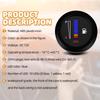 CNSPEED Universal 12V 2" 52mm Fuel Level Gauge Car Motorcycle Fuel Level Meter Gauge Electronic LED Ultra Thin Benzine Meter