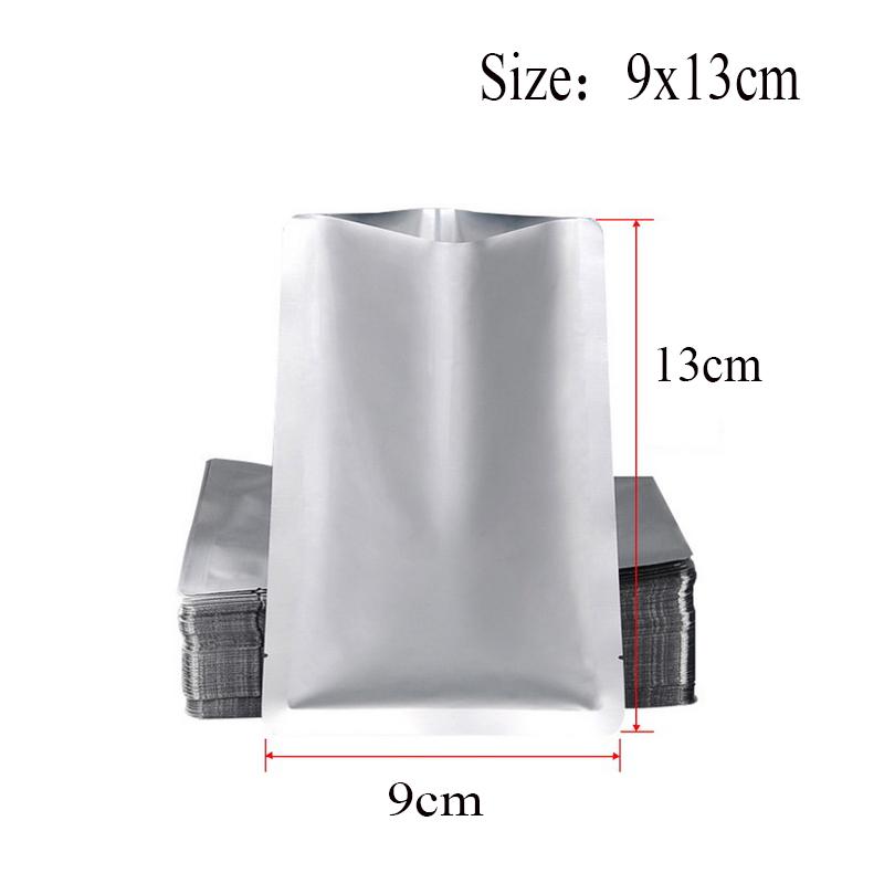 50 buc Pungi Argintii pentru Vidat din Folie de Aluminiu Mylar Pungi de Depozitare Kit Bucătărie Acasă Pentru Alimente Convenabile Nuci Premium