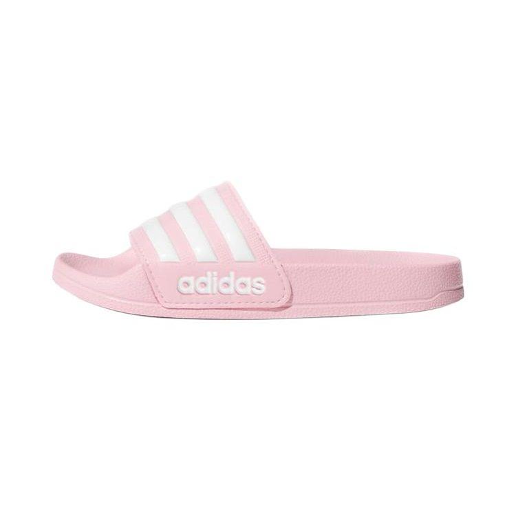 adidas ADILETTE SHOWER Slip Resistant Anti Kick Kids' Outdoor Slippers White Pink G27628