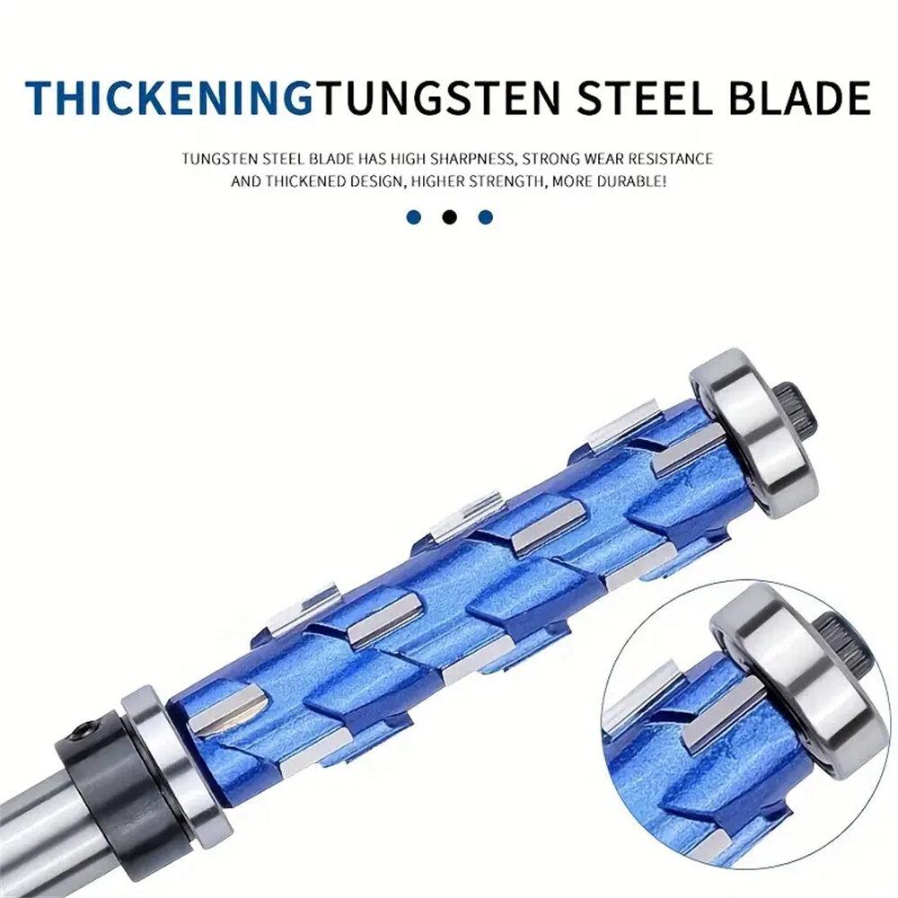 Allsome 1pc Carbide Flush Trim Router Bit with 1/2" Round Shank Double Bearing Design for Woodworking Projects Ideal